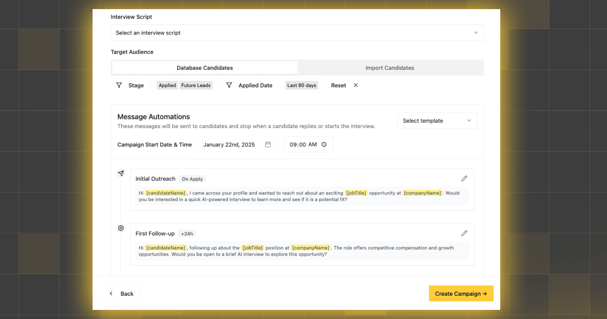 Billboard advertisement for recruiting