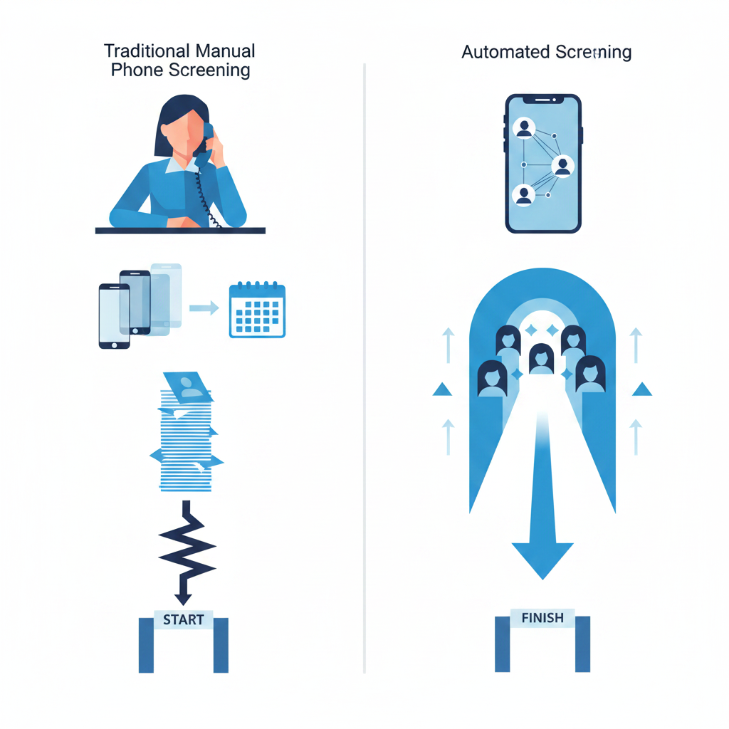 A clean, modern comparison diagram showing two parallel workflows side by side
